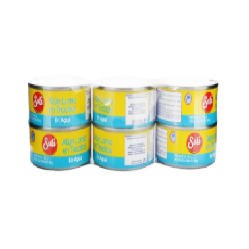 Atún Suli Trocitos En Agua 6 Pack - 840 g